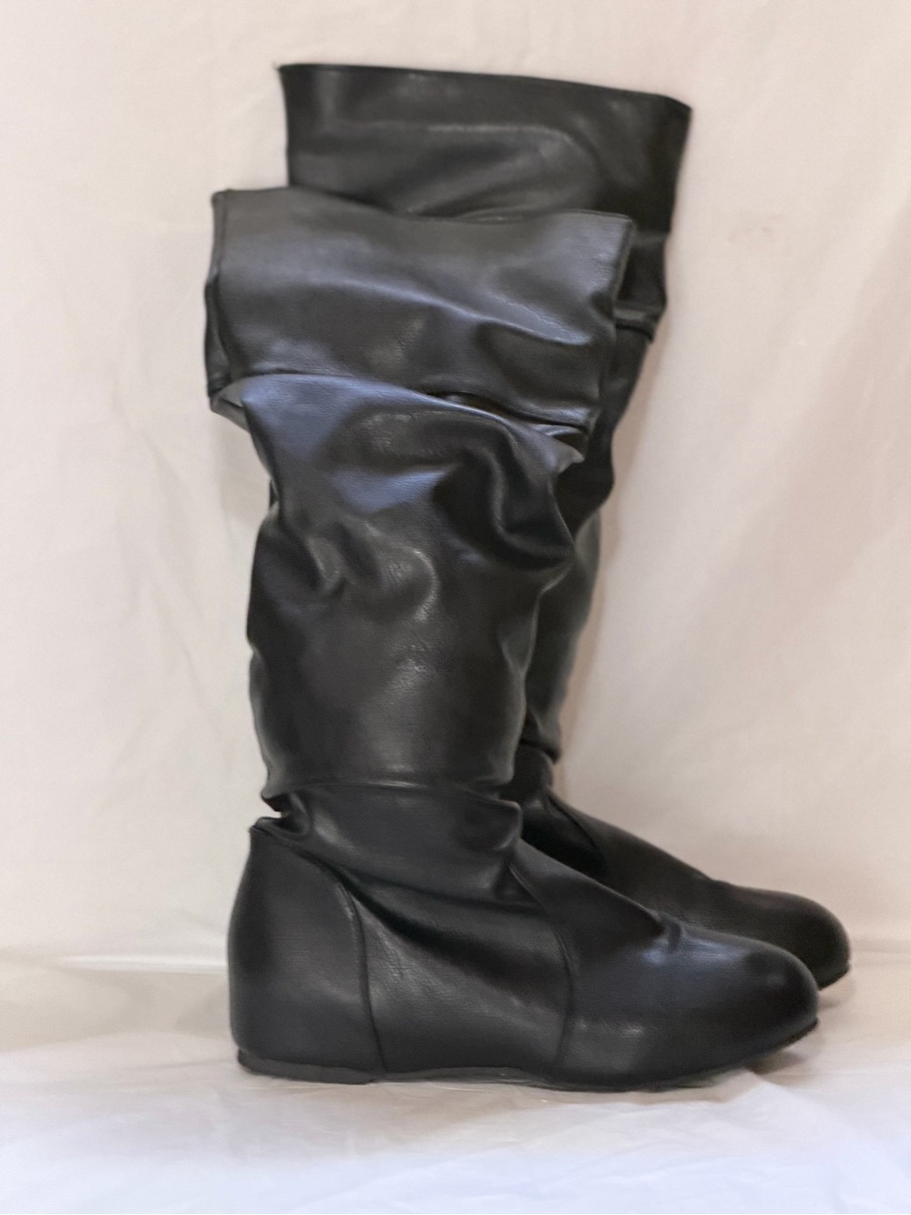Women's Black Slouch Knee-High Boots